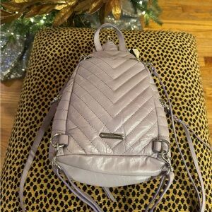 Rebecca Minkoff Lilac Quilted Backpack
